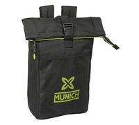 MUNICH BEAT - Sac à dos avec rabat pour ordinateur portable de 15,6", idéal pour différents âges, confortable et polyvalent, qualité et résistance, 28 x 13 x 42 cm, couleur noire, Noir, Estándar,