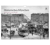 Munich historique - En tramway à travers le vieux Munich, Version française (Calendrier mural 2026 DIN A4 portrait), Calendrier CALVENDO mensuel