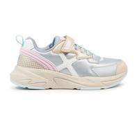 Chaussures Munich Mini Track velcro gris argent beige enfant - 24