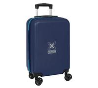 Munich Nautic - Trolley de Cabine 20 Pouces, Valise à roulettes, Cadenas de sécurité, Valise légère, 34,5 x 20 x 55 cm, Couleur Bleu Marine, Bleu Marine, Estándar, Décontracté