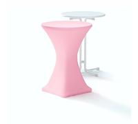 Munich-Sales Housse de table mange-debout de qualité supérieure, rose blush, 80 cm, qualité hôtelière, fabriquée par Munich-Sales