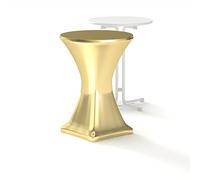 Munich-Sales Housse pour table mange-debout Doré métallique 80 cm Qualité hôtelière