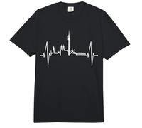 Munich Skyline Battement de Cœur München J'aime Munich Comfort Colors Adult Heavyweight T-Shirt