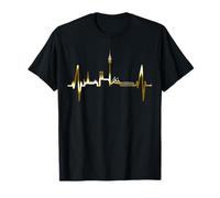 Munich Skyline Battement de Cœur München J'aime Munich T-Shirt