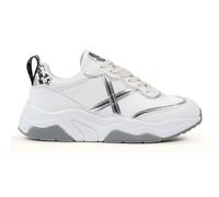 Munich Baskets Blanches à Lacets en Cuir pour Femme 8770179 Wave 38