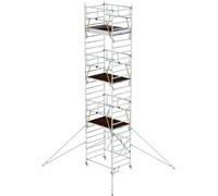 MUNK Günzburger Steigtechnik 115264 aluminium Echafaudage pliant Hauteur de travail (max.): 9.12 cm