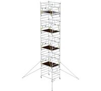 MUNK Günzburger Steigtechnik 115274 aluminium Echafaudage pliant Hauteur de travail (max.): 9.96 cm