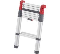 MUNK Günzburger Steigtechnik 115409 Aluminium, anodisé, plastique Echelle télescopique à marches Hauteur de travail (max.): 3400 mm