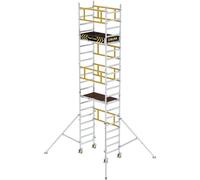 MUNK Günzburger Steigtechnik 125100 Aluminium revêtu, aluminium Echafaudage pliant Hauteur de travail (max.): 6.10 cm 117 kg