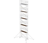 MUNK Günzburger Steigtechnik 155046 Echafaudage roulant montage sans outils Hauteur de travail (max.): 12.4 m