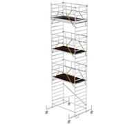 MUNK Günzburger Steigtechnik 174737 aluminium Echafaudage roulant Hauteur de travail (max.): 9.74 cm