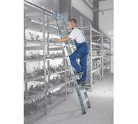 MUNK Günzburger Steigtechnik 41406 aluminium Echelle pour rayonnages Hauteur de travail (max.): 2.8 m