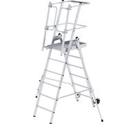 MUNK Günzburger Steigtechnik 52526 aluminium Echelle à plate-forme montage avec outils Hauteur de travail (max.): 3.55 m