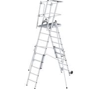 MUNK Günzburger Steigtechnik 52538 aluminium Echelle à plate-forme montage avec outils Hauteur de travail (max.): 4.37 cm
