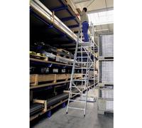 MUNK Günzburger Steigtechnik 52705 aluminium Echelle à plate-forme montage avec outils Hauteur de travail (max.): 3.15 m