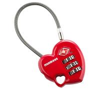 munkees 3606 TSA Cadenas à Combinaison avec câble en Acier