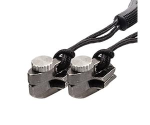 Munkees FixnZip - Kit de réparation universel pour tous types et tailles - Fermeture éclair, tire-rechange, filetage - ISPO Gold Award, graphite, 2Pack S (2 Stück)