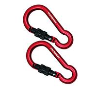 Munkees Keyring 3249 Pear Shape Carabiner - Screw Lock - 8x80mm | Mixed Colours by Munkees