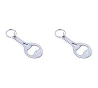 munkees Lot de 2 porte-clés décapsuleur de tennis en forme de raquette de tennis Argenté 340519