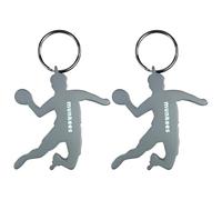 munkees Porte-clés en Forme de handballeur avec décapsuleur, 2 x Argent