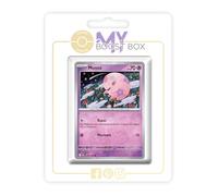 Munna 035/086 Reverse Version Poké Ball - Myboost X Écarlate et Violet 10.5 Foudre Noire - Coffret de 10 Cartes Pokémon Françaises