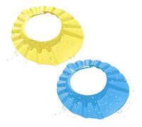 MUNSKT 2 Baby Bath hat Shield, un bonnet de bain réglable pour enfants qui empêche le shampooing d'entrer dans les yeux lorsqu'il se lave à nouveau les cheveux.