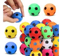 MUNSKT 20pcs Football Fidget Spinner, 1,34 Pouces Rotatif Manuel Football garçon Jouet Cadeau, Kids Party Pack Remplissage Salle de Classe Retour Anniversaire Halloween Fête de Noël