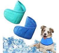 MUNSKT 4 Pcs Collier Rafraichissant Chien, écharpe Réutilisable et Ajustable avec Glace, Accessoires D'été pour Garder Les Animaux Au Frais par Temps Chaud