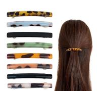 MUNSKT 8pcs 6.5cm long ressort clip en acier, pince à cheveux droite, accessoires de cheveux délicats, pinces à cheveux pour femmes et filles
