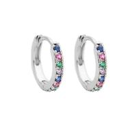MUNSKT 925 Silver Hoop Earrings for Women & Girls-Small Hypoallergenic Huggie Earring,Cubic Zirconia Sleeping Cartilage Earrings