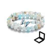 MUNSKT Bracelets de Cristal de Guérison en Pierre Naturelle pour les Femmes et les Filles, Bracelet de Soulagement de l'Anxiété, Cadeaux Spirituels pour les Anniversaires et les Fêtes de Fin d'Année