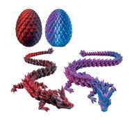 MUNSKT Dragon Jouet, 2 PCS Impression 3D du Dragon, Décoration D'Intérieur, Jouets De Bureau, pour Les Enfants Autistes Ou Atteints De Troubles De L'Attention