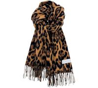 MUNSKT Écharpe Imprimée Léopard, Pashmina Châle, Écharpe Femmes Hiver