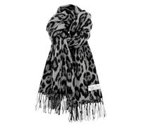 MUNSKT Écharpe Imprimée Léopard, Pashmina Châle, Écharpe Femmes Hiver (B)