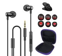 MUNSKT Écouteurs Intra-Auriculaires, Deep Bass, Intra-Auriculaires Filaires avec Microphone & Contrôle du Volume,Anti-Bruit Casque pour iPhone, Smartphones Android, MP3 etc.
