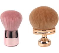 Munskt Gros Pinceau Maquillage, 2 Pcs Pinceau Bronzer, Pour Le Vi , Les Jambes, Le Dos, L'estompement Du Fond De Teint