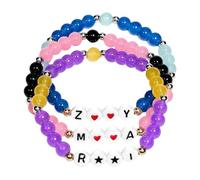 MUNSKT K Pops DemOn Singer Hunters Merch Inspired Bracelets,3PCS Korea Pop Girl Bracelets Merch Set,Stackable Stretch Bracelets Beaded Bracelet Jewelry Accessories Gifts for Fans