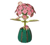 MUNSKT Kit de Puzzle 3D, Fleur en Bois,Kit de modélisation pour Fleurs artificielles à Assembler,Cadeau de la Saint-Valentin,Décoration intérieure,Cadeau de la Fête des Mères (B)