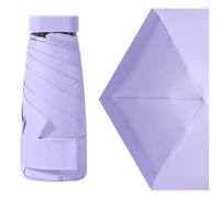 MUNSKT Mini Parapluie de Voyage Pliable à 6 Baleines - Coupe-Vent, Solide, Léger, Compact - Anti-UV Pour le Soleil et la Pluie - Pour Femme