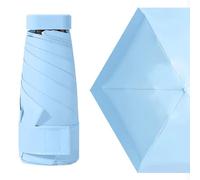 MUNSKT Mini Parapluie de Voyage Pliable à 6 Baleines - Coupe-Vent, Solide, Léger et Compact pour Femme - Protection Anti-UV pour le Soleil
