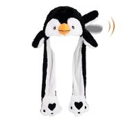 MUNSKT Peluche Mouvement d'oreille Oreille Flap Chapeau,Animaux Bonnet Oreilles Qui Bougent,Chapeau Drôles Mobiles Bouge pour Enfants Halloween Noël Carnaval (Unicorn)