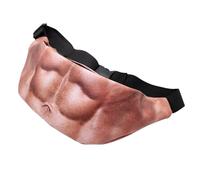 MUNSKT Sac Banane Fantaisie Amusant pour Homme - Cadeau d'anniversaire, Sac Ventral Invisible Anti-Voleur, Réglable avec Fermeture Éclair (Muscle)