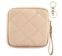 MUNSKT serviette hygiénique sac de rangement avec Sakura porte - clés pour Teen girl Lady portable menstrual Cup Bag porte serviette hygiénique avec zip et compartiment