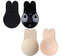 MUNSKT Soutien Gorge Adhesif,2 Paires Remonte Sein Réutilisable en Silicone avec Design Anti-Bosse Et Anti-Droop, Respirant, sans Odeur, pour Robes, Tops