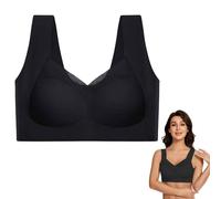 MUNSKT Soutien Gorge Brassiere Femme, Soutien Gorge Anti Bourrelet Dos, Conception en Forme De Dos en U, Pas D'Anneau en Acier, Anti-Affaissement Et Lissage Latéral