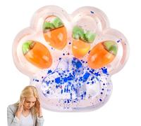 MUNSKT Squishy Patte Géante, Jouet Patte De Chat Anti Stress Patte Squishy,Squishy Toy Jouet À Presser en Forme De Pattes De Chat Jouets Squishy Patte De Gros Chat, Fidget Toys pour (Carrot)