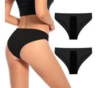 MUNSKT String Menstruel,2 PCS Culotte Menstruelle, Tanga Femme, Pantalon De Menstruation Absorbant, Slip Femme sans Couture