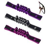 MUNTE 3 Pièces Bande Boucle Exercices 88,5 × 4 cm, Elastique Musculation de Fitness Segmentée, Trois Couleurs de Sangle Elastique Sport, Convient pour L'entraînement de Fitness et de Yoga