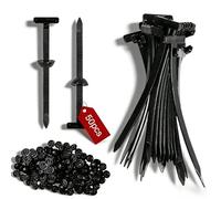 MUNTE 50 Pièces Cable Ties, Serre Cable Nylon Universal avec Verrouillage