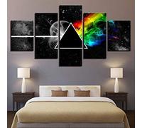 MUNULO Art Mural pour Salon Sticker pour Vivre, Pink Floyd Bande Jet D’Encre Peinture Ordinateur Inkjet Peinture Décorative À Base